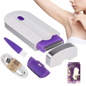 Laser Epilator Women Rechargeable Hair Remover Smooth Touch Instant pain Free Sensor Light Safely Shaver